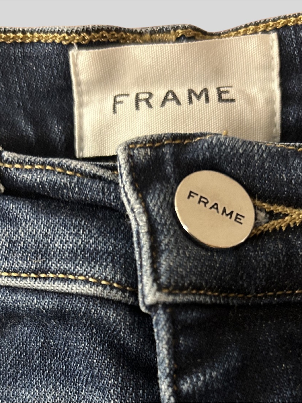 Frame Denim Women's Le Sylvie Straight-Leg Jeans in Dark Indigo Wash Sz. 25 - Picture 5 of 10